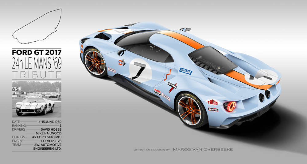 2017 Ford GT 66-99 24h Le Mans Tribute Renders – Ford GT Forum